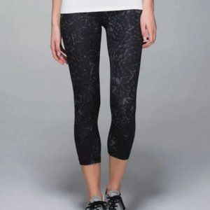 lululemon athletica Black Patterned Leggings